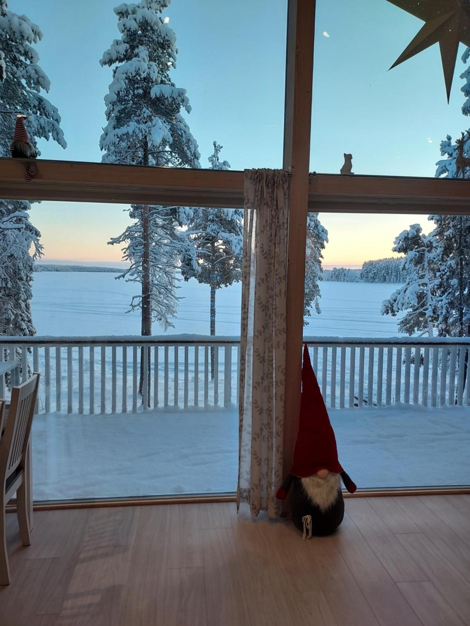 Villa Sirius Sieri, Nice Log-Cottage By The Lake 로바니에미 외부 사진